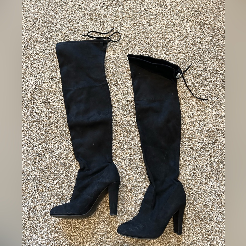 Steve Madden Black Over-the-Knee Boots